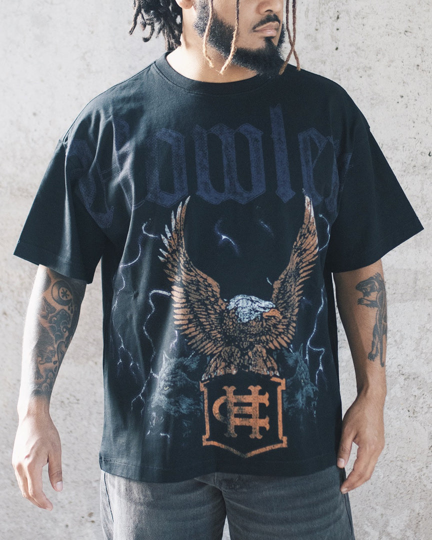 EAGLE WOLF TEE [BLACK]