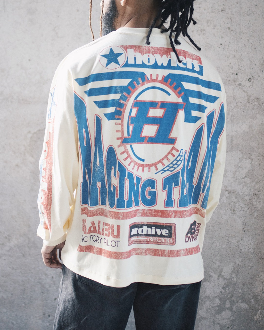 WOLF RACER L/S TEE [IVORY]