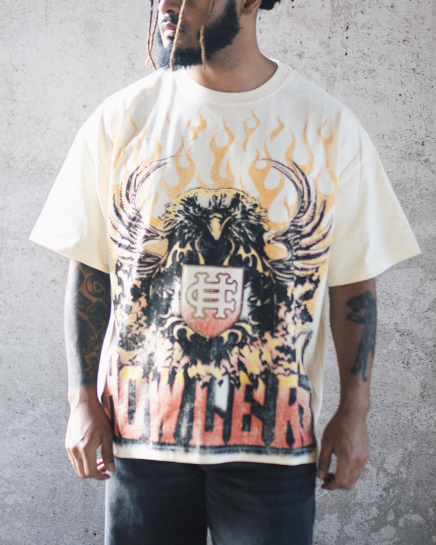 FLAME EAGLE TEE [IVORY]