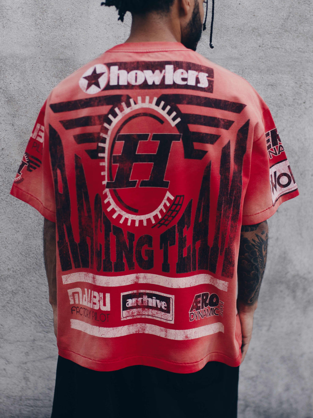 WOLF RACER TEE [RED]