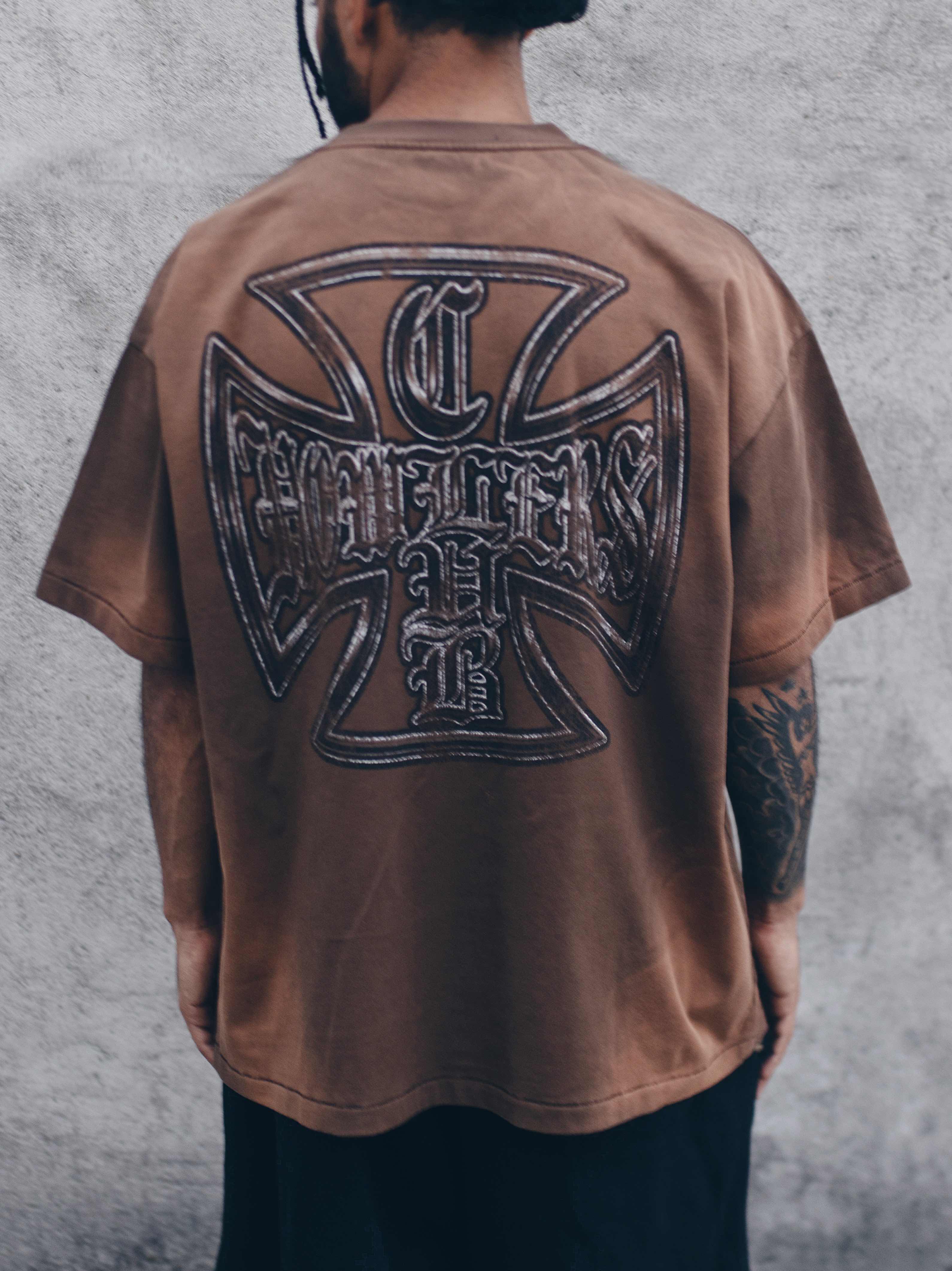 WITHOUT WARNING TEE [BROWN]