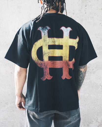 WOLF FLAME TEE [BLACK]