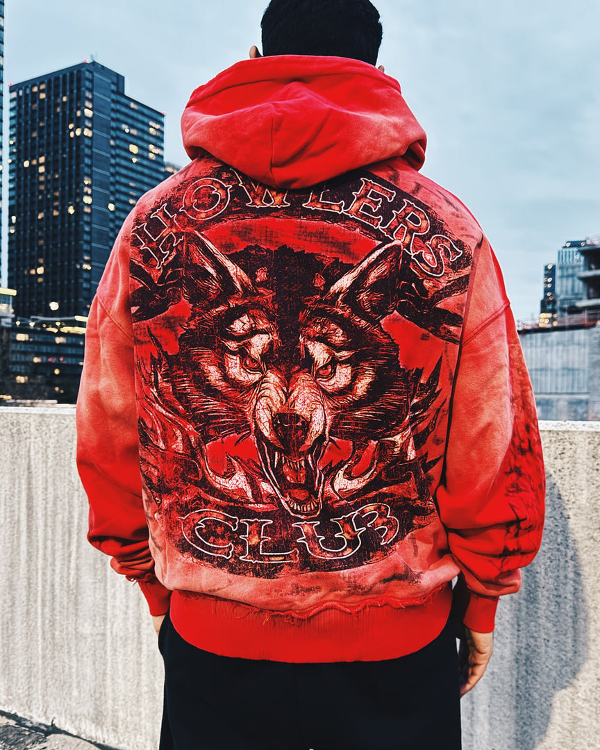 WOLVES CLUB HOODIE [RED]