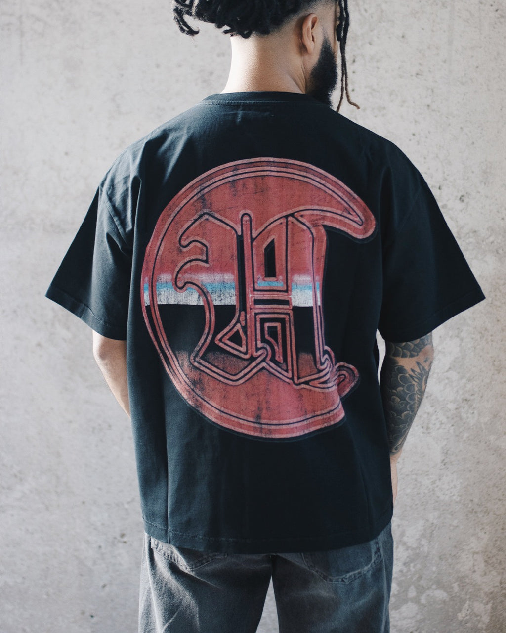 SKULL WOLF TEE [BLACK]