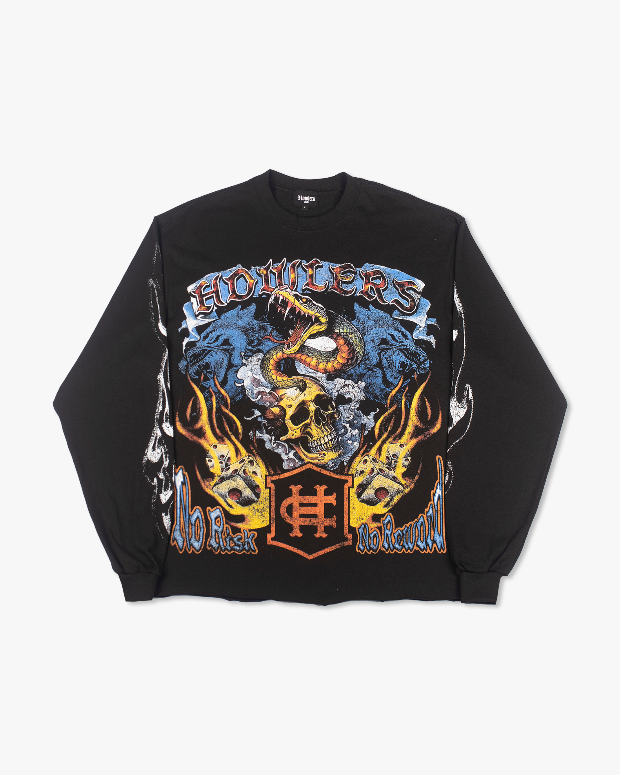 DICE ROLLER L/S TEE [BLACK]