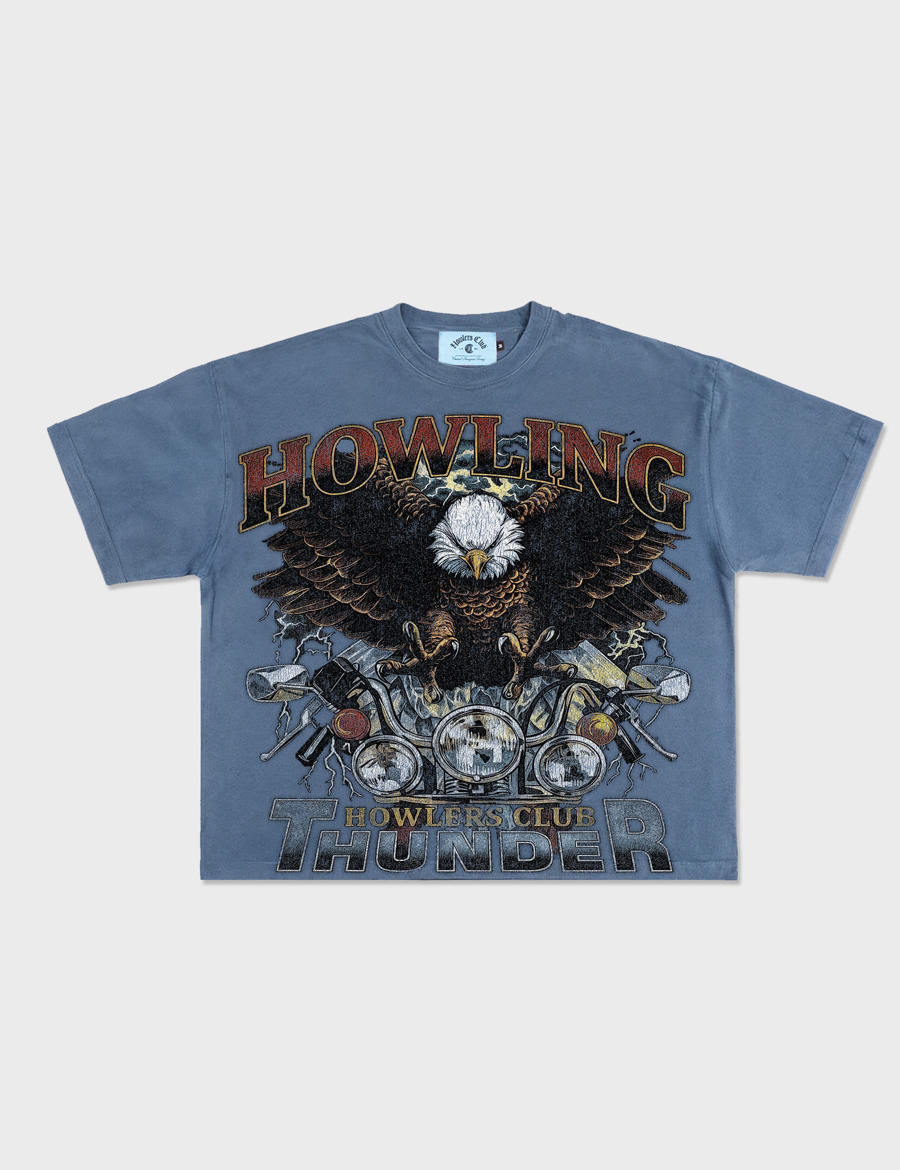 Eagle Rider Tee (Ash Blue)