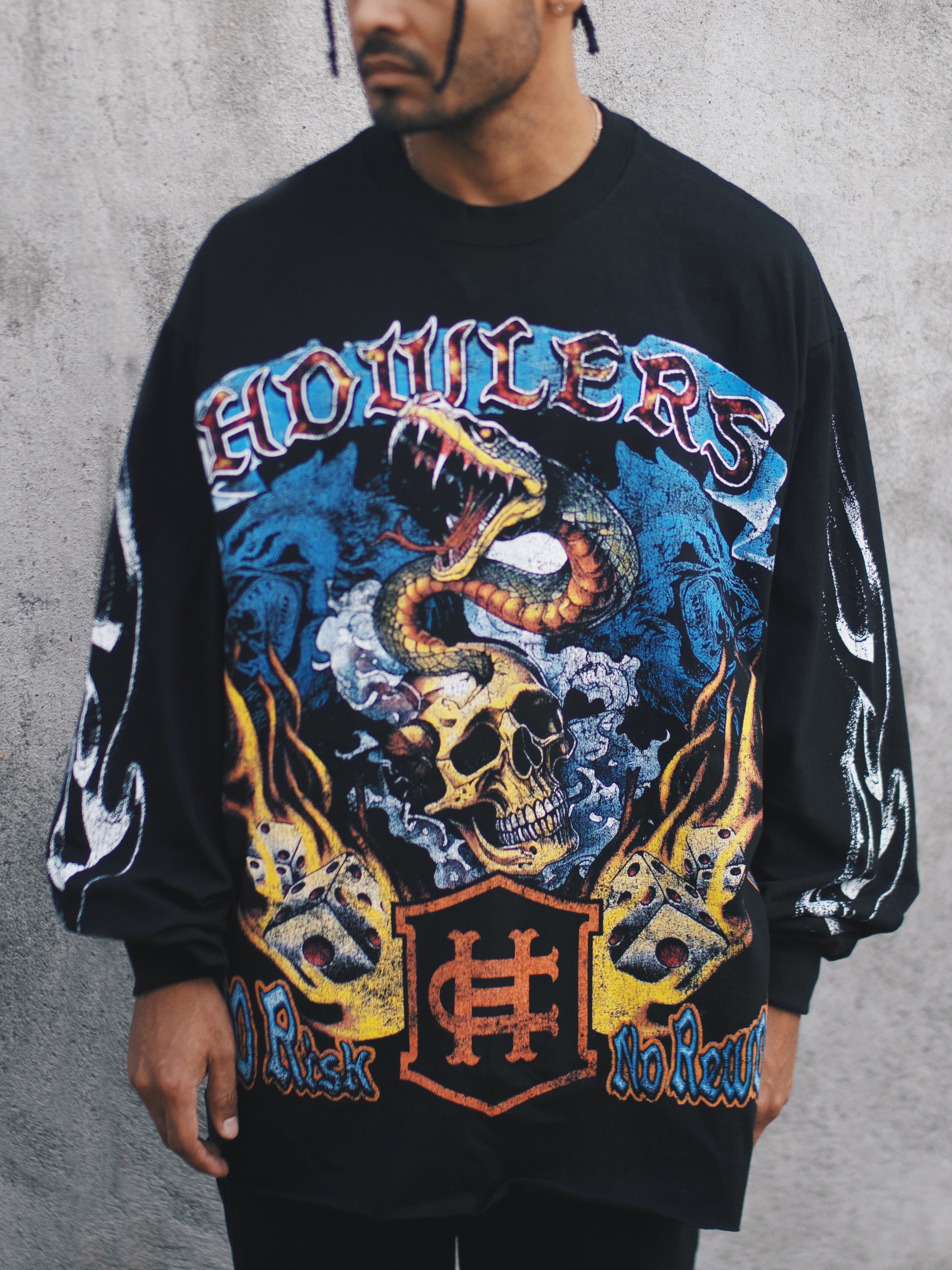 DICE ROLLER L/S TEE [BLACK]