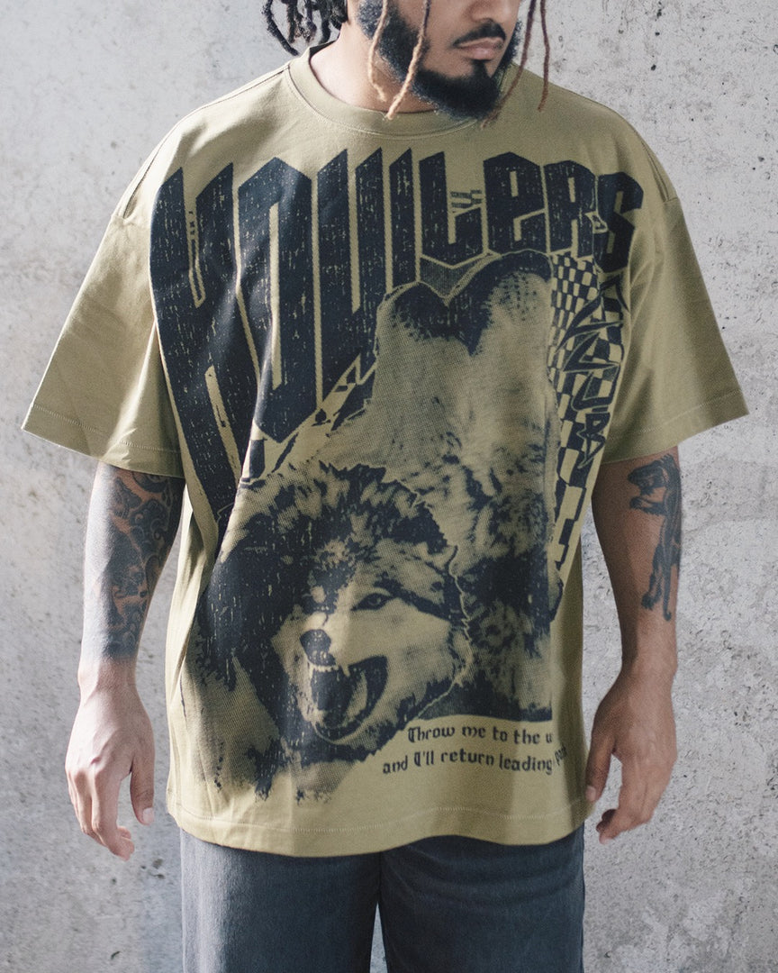 WOLF VORTEX TEE [OLIVE]