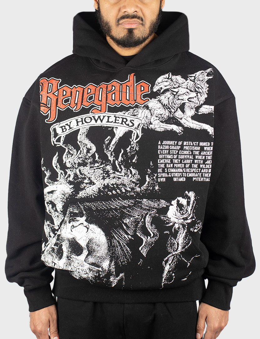 GHOSTFIRE HOODIE [BLACK]