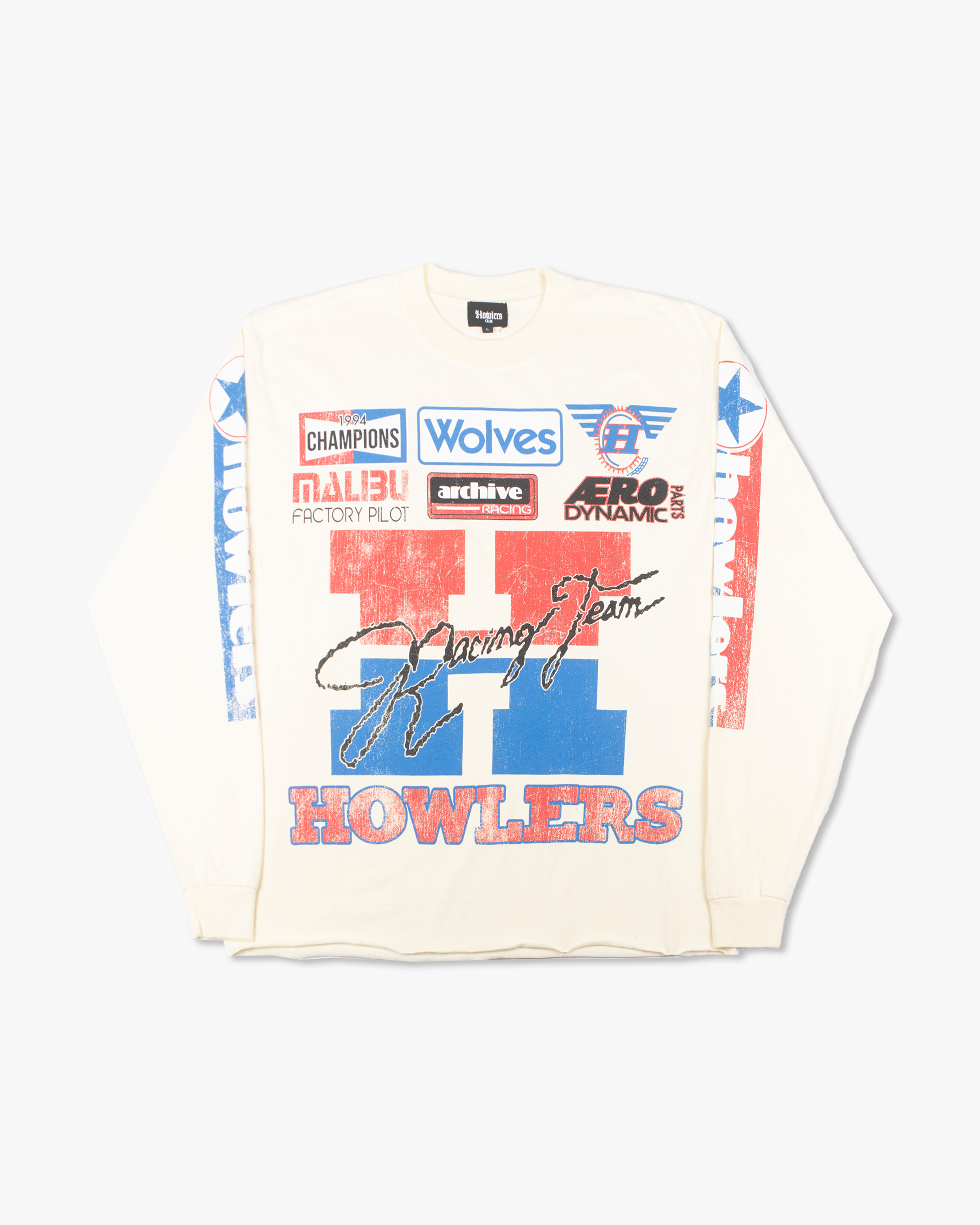 WOLF RACER L/S TEE [IVORY]