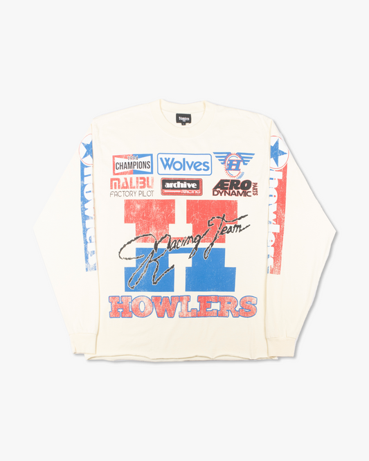 WOLF RACER L/S TEE [IVORY]