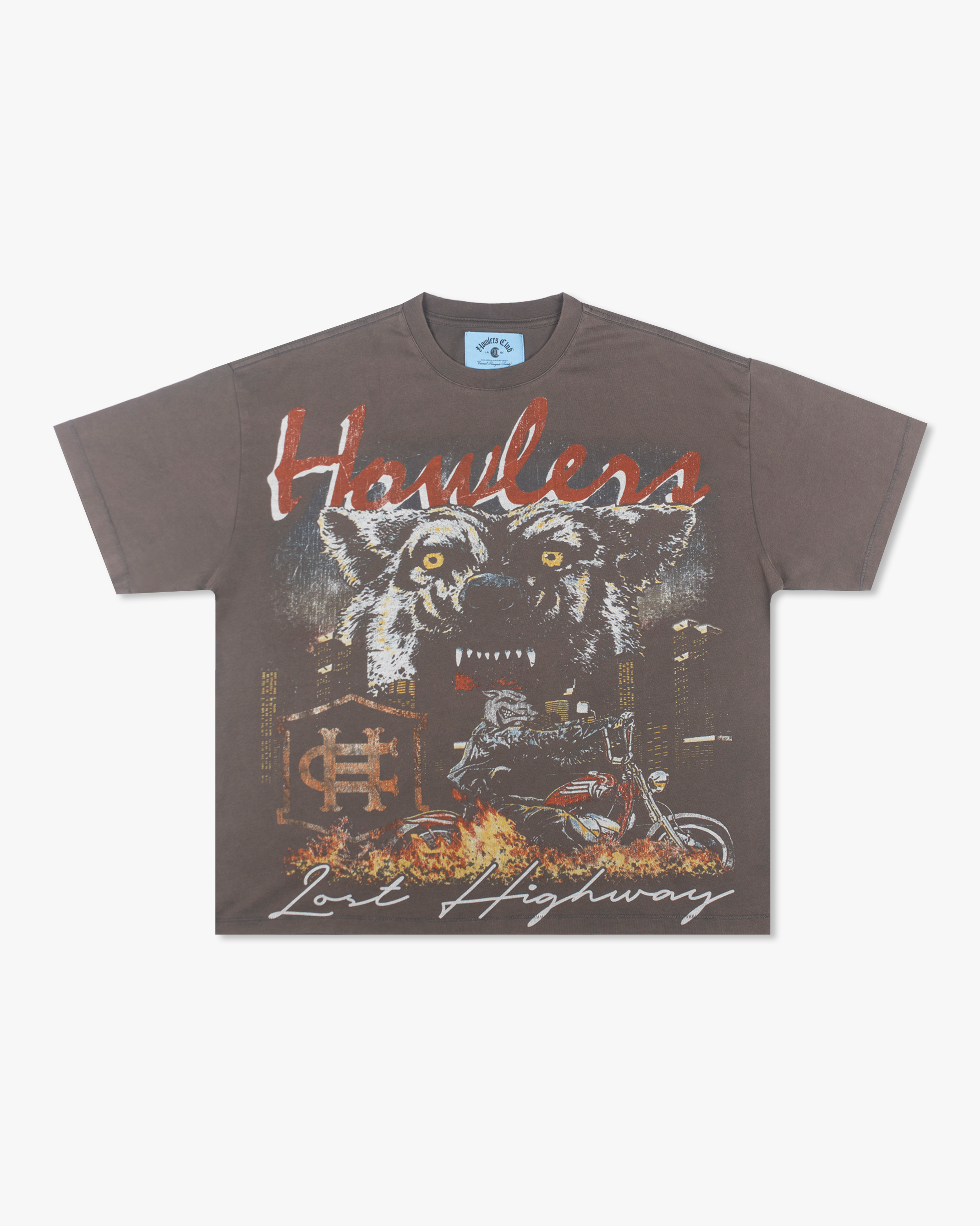 LOST HIGHWAY TEE [CHARCOAL]