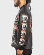 Load image into Gallery viewer, NOT DEAD L/S TEE [BLACK SUN FADE]
