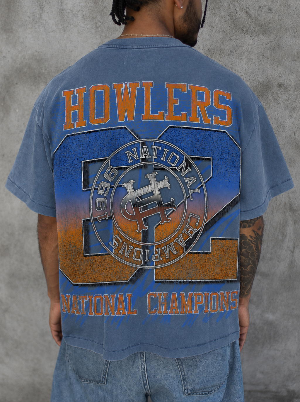 Retro Hoops (Ash Blue)
