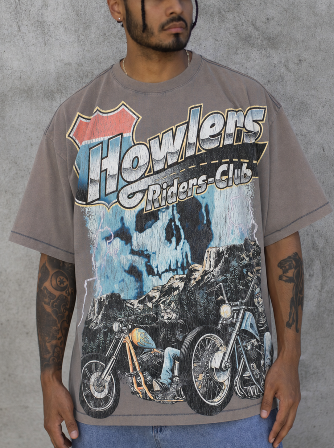 Riders Club Tee (Cement)