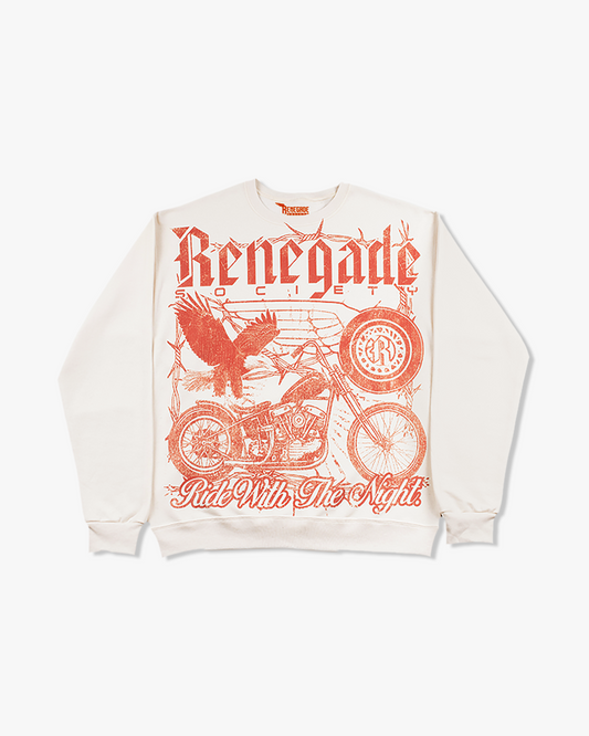 NIGHT RIDE CREWNECK [IVORY]