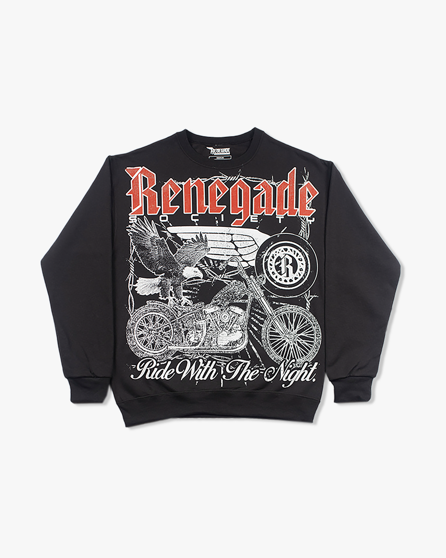 NIGHT RIDE CREWNECK [BLACK]