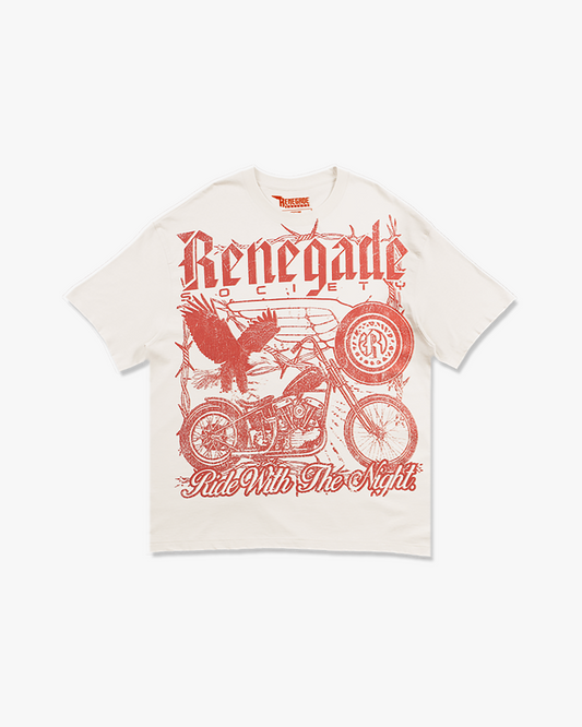 NIGHT RIDE TEE [IVORY]
