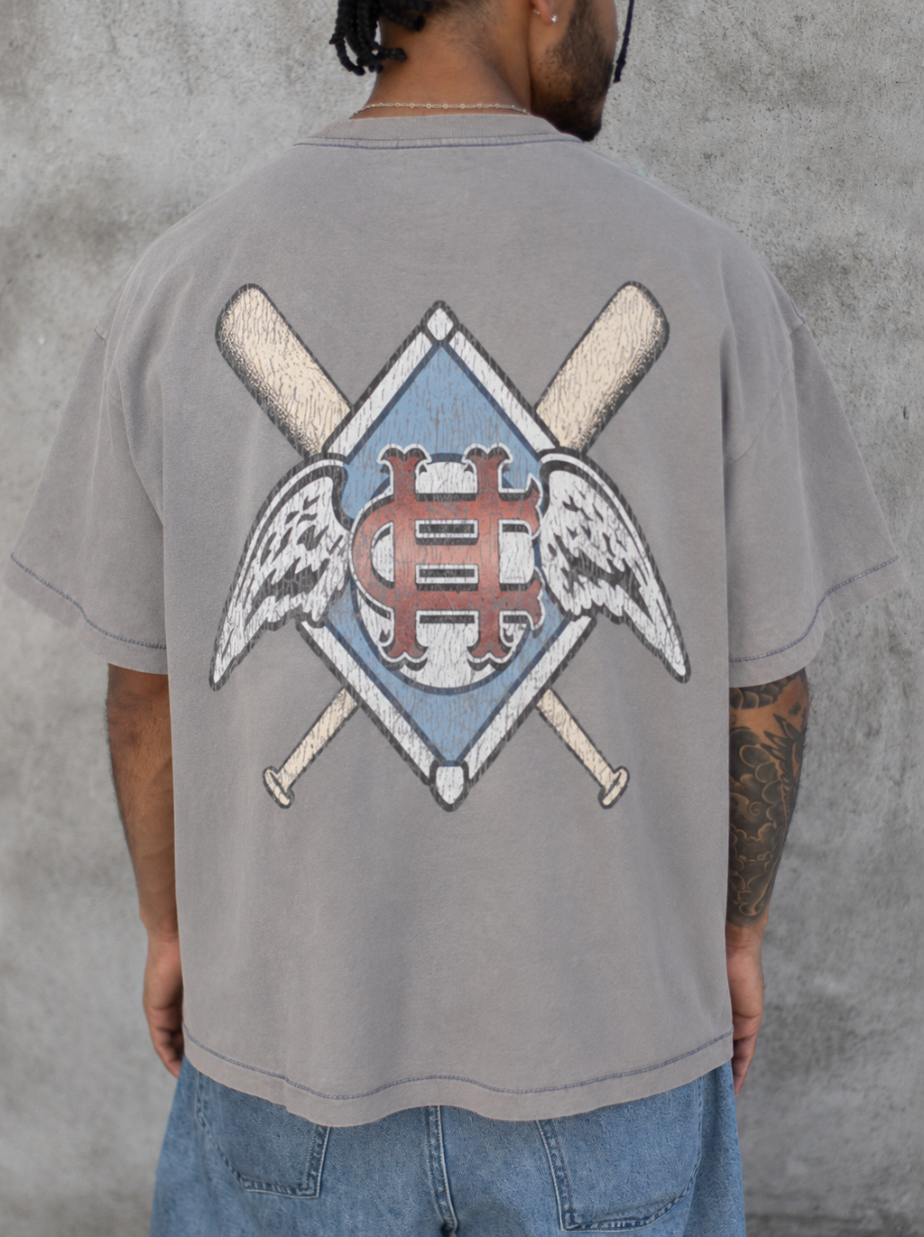 Slugger Tee (Cement)