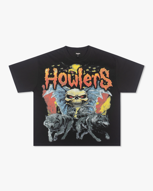 SKULL WOLF TEE [BLACK]