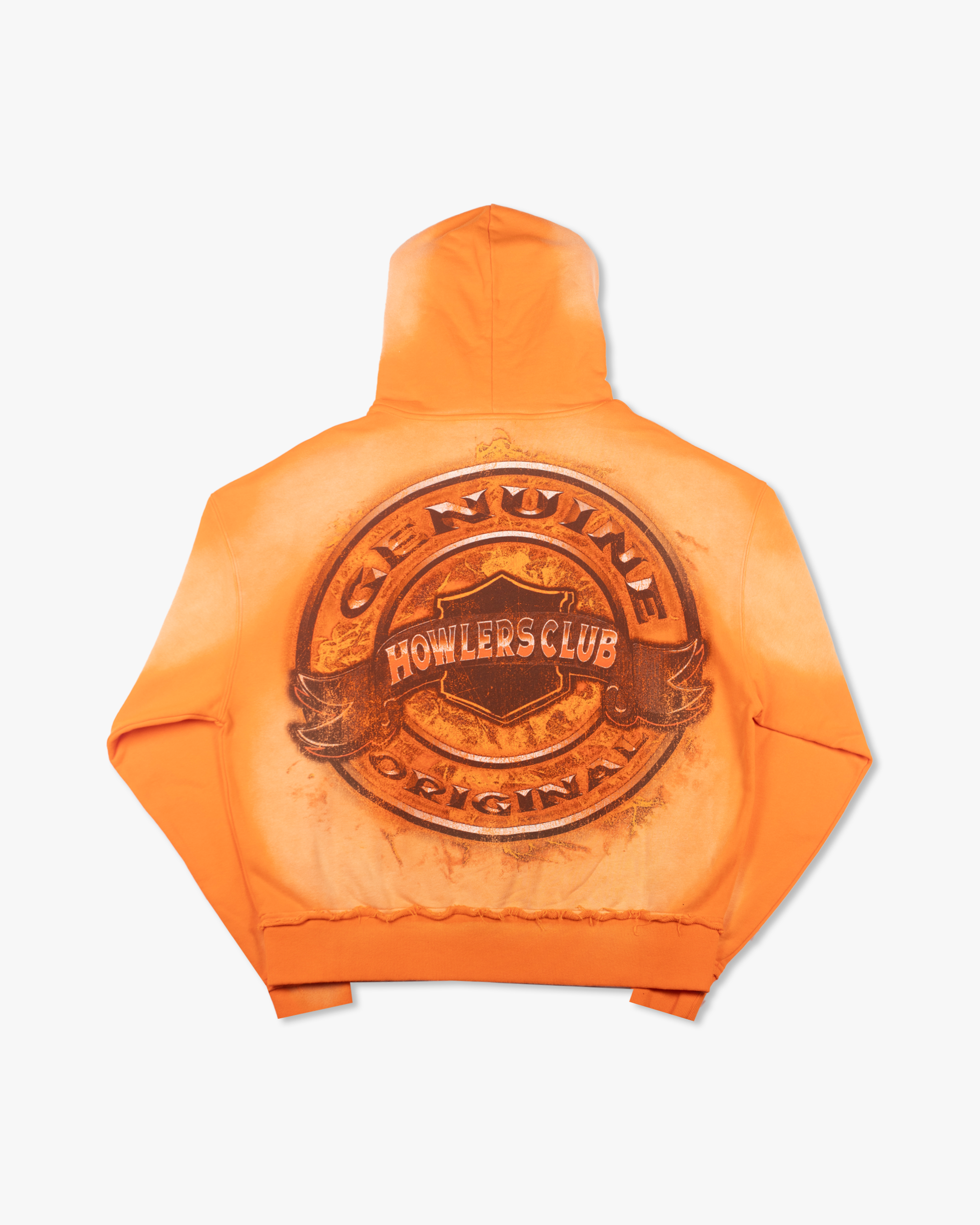 SKULL WOLF HOODIE [ORANGE]