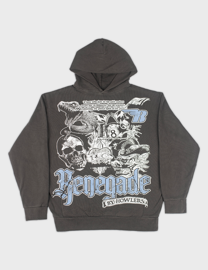 UNTAMED SPIRIT HOODIE [CHARCOAL]