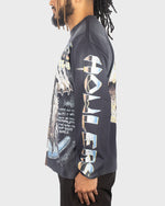 Load image into Gallery viewer, UNTAMED WOLVES L/S TEE [NAVY SUN FADE]
