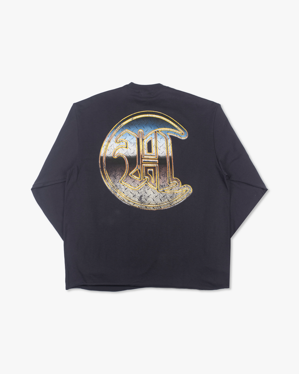 UNTAMED WOLVES L/S TEE [NAVY SUN FADE]