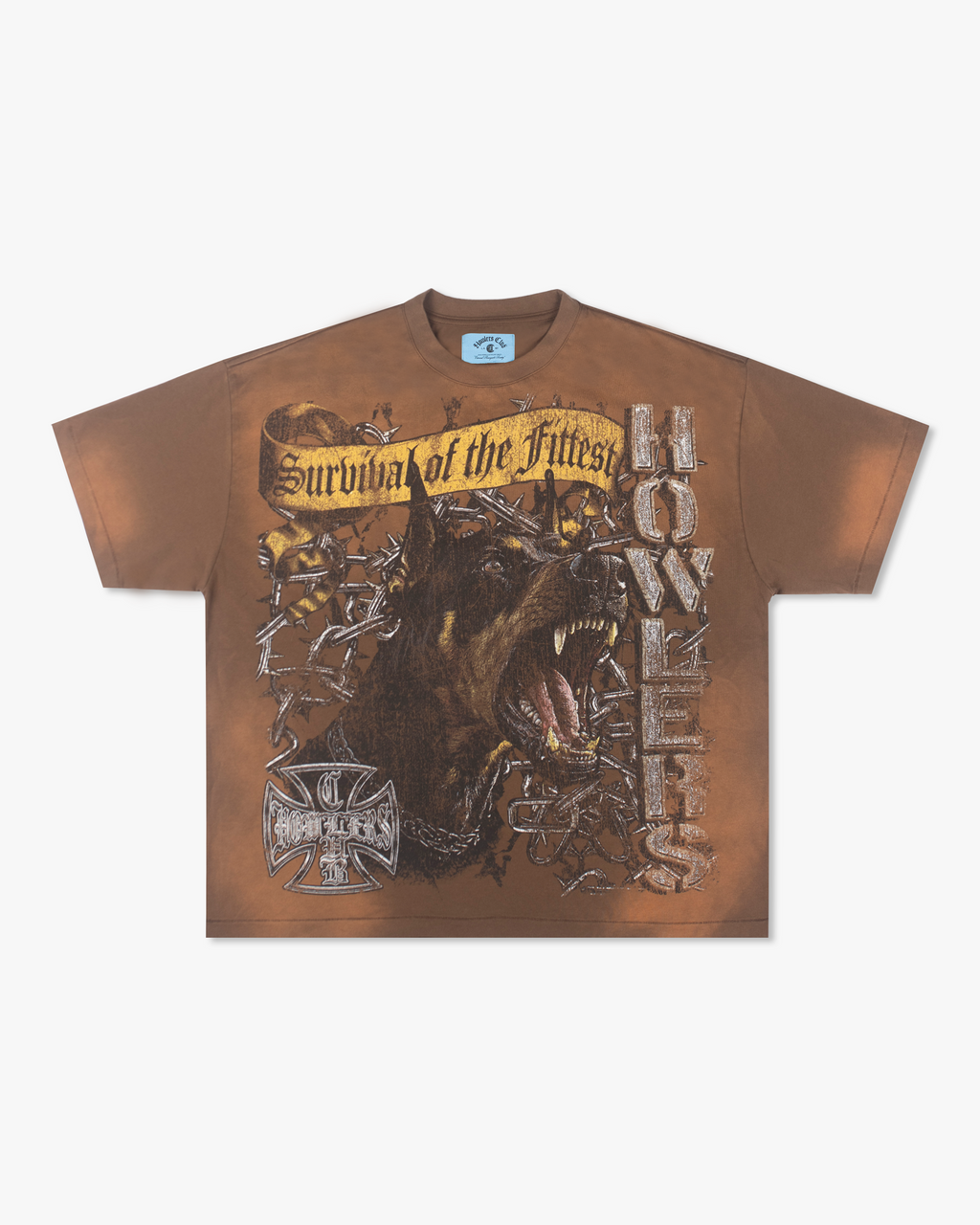 WITHOUT WARNING TEE [BROWN]