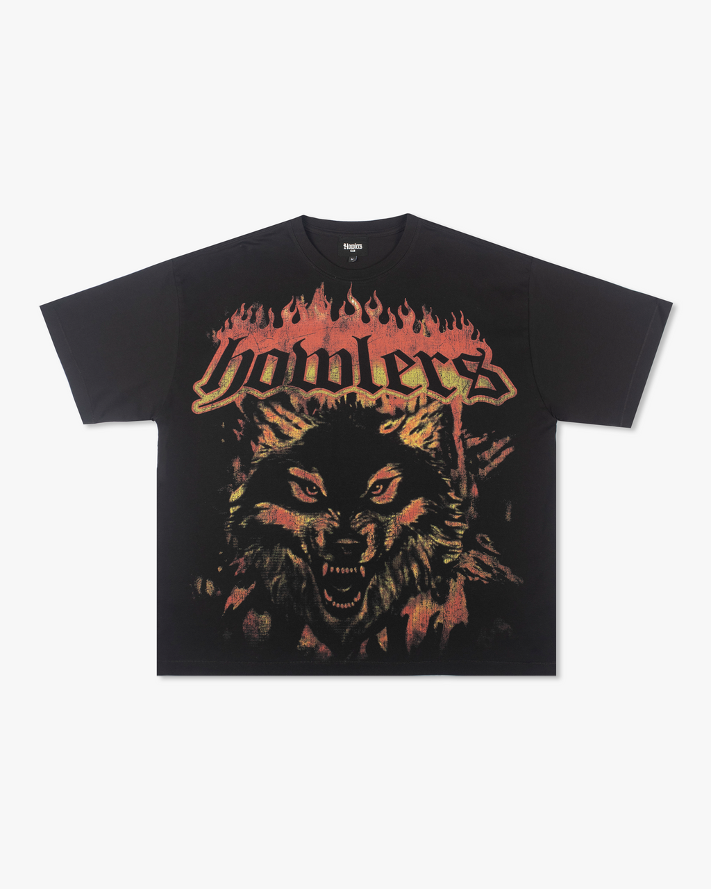 WOLF FLAME TEE [BLACK]
